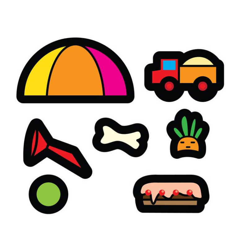 Детская книга "Зайченок" 402665 с наклейками Детская книга "Зайченок" 402665 с наклейками