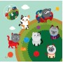 Дитяча книга аплікацій "Коти" 403242 з наклейками