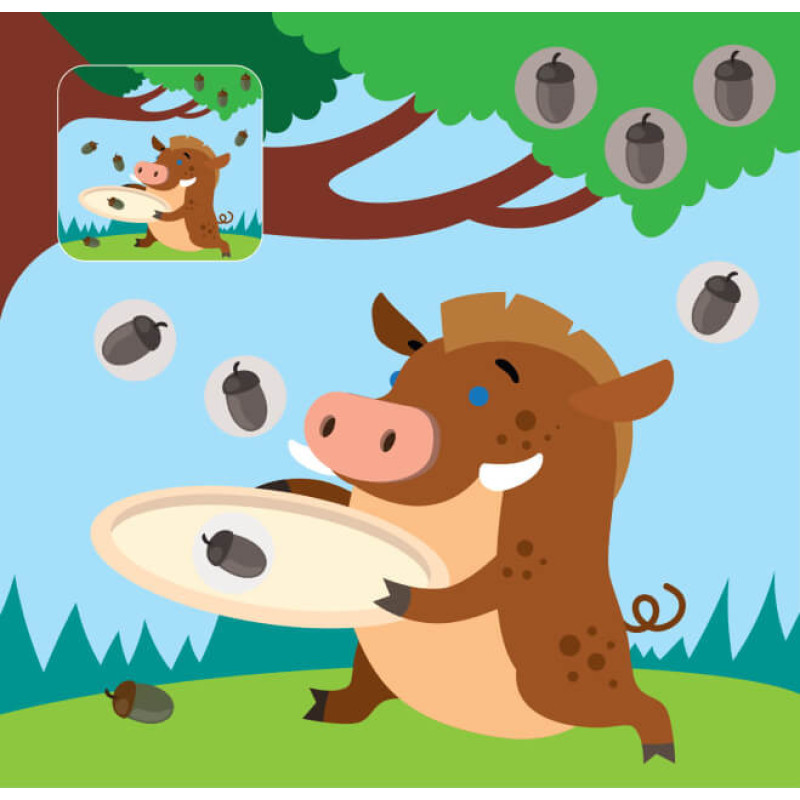 Детская книга аппликаций "Веселые малыши" 403419 с наклейками Детская книга аппликаций "Веселые малыши" 403419 с наклейками