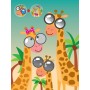 Дитяча книга "Жираф" з наклейками 403488 укр. мовою