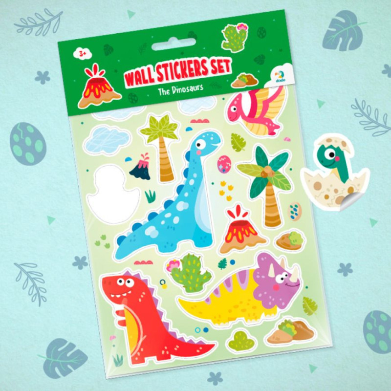 Набір настінних наклейок "Динозаври" 300303 Набір настінних наклейок "Динозаври" 300303