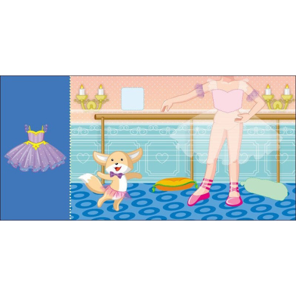 Дитяча книжка з наклейками Одягни ляльку "Принцеса Злата у казці" 615012 (615012)