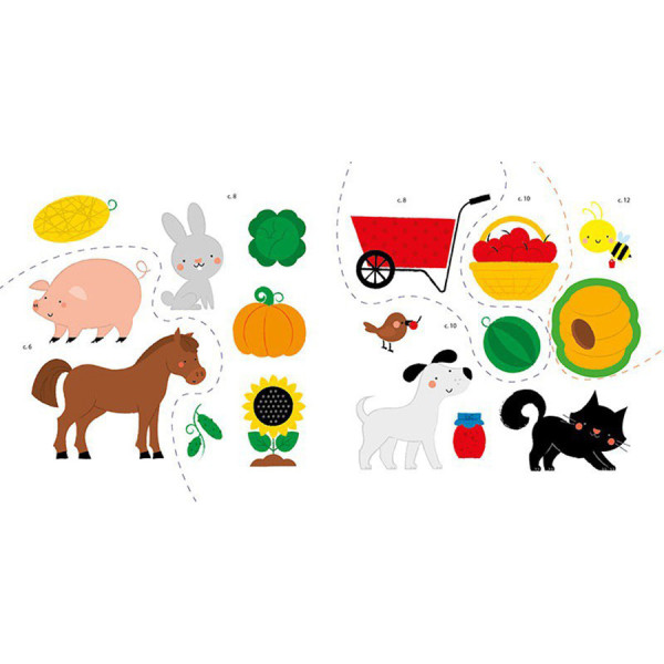 Розвиваюча книжка Мої перші слова На фермі 1829002 з наклейками (1829002)