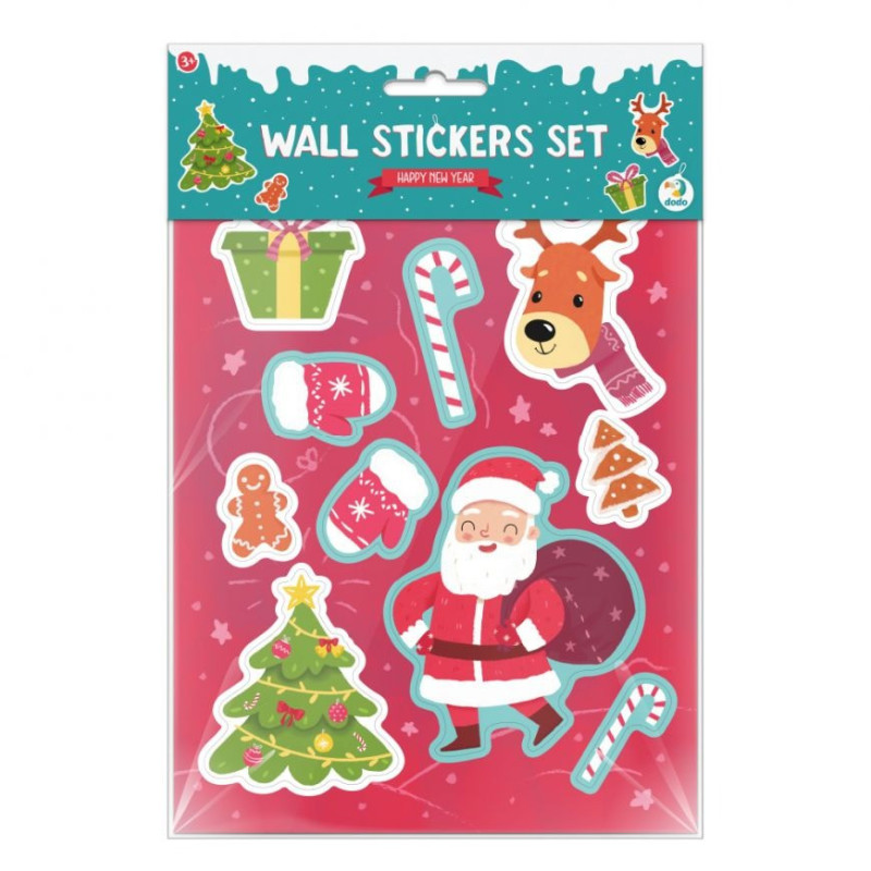 Набір дитячих настінних наклейок "З Новим Роком" DoDo 300299