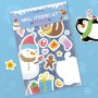 Набор детских настенных наклеек "Снеговик и его друзья" DoDo 300300
