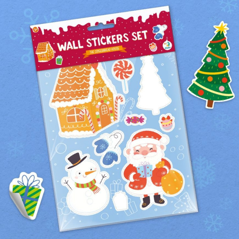 Набір дитячих настінних наклейок "Пряничний будиночок" DoDo 300301