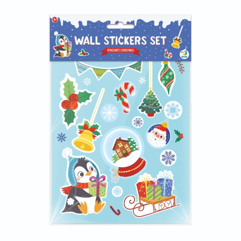 Набір дитячих настінних наклейок "Різдво пінгвінчика" DoDo 300306