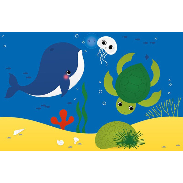 Набір для творчості "Аплікації наліпками Море" 1655011, 25 великих наліпок (1655011)