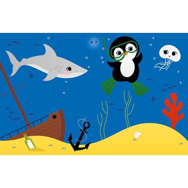 Набір для творчості "Аплікації наліпками Море" 1655011, 25 великих наліпок (1655011)