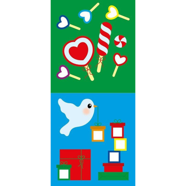 Мозаика из наклеек для малышей "Ёлка" 166067, 8 страниц(166067)