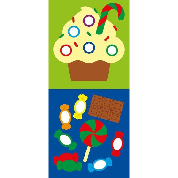 Мозаика из наклеек для малышей "Ёлка" 166067, 8 страниц(166067)