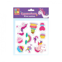 Набор мягких наклеек "Единороги" Vladi Toys VT4210-04 (укр)(VT4210-04)