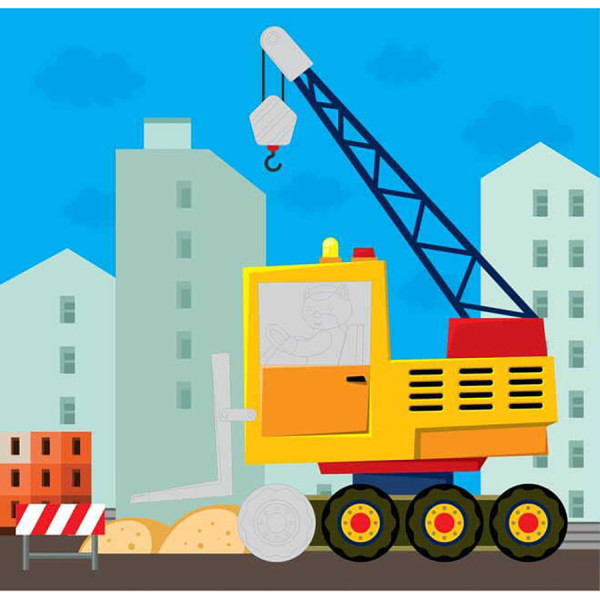 Дитяча збірка книжок "Збери картинку" Книжковий Хмарочос 379532 з наклейками (379532)