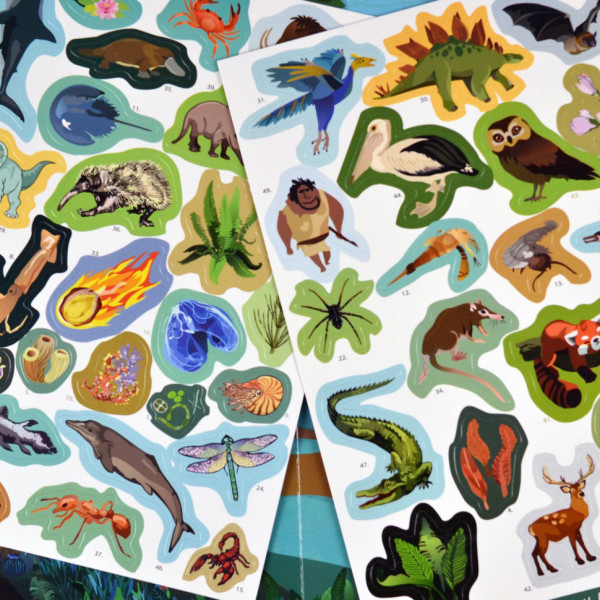 Гра з багаторазовими наклейками "Життя на землі" Умняшка KP-009 (KP-009)
