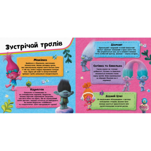 Альбом з наклейками Тролі Ранок 962003 Твій творчий альбом (962003)