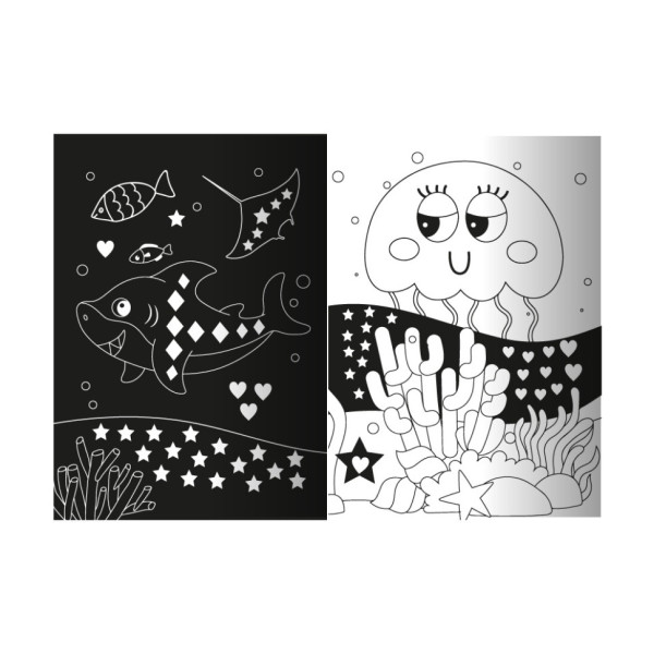 Дитяча книжечка з неоновими стікерами "Морське королівство" РМ-69-02 (РМ-69-02)