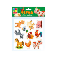 Набір м'яких наклейок "Ферма" Vladi Toys VT4210-08 (укр) (VT4210-08)