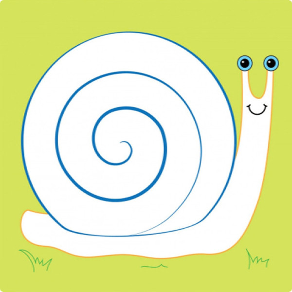 Розвиваюча книжка Наклейки-картинки "Равлик" 668002, 8 сторінок (668002)