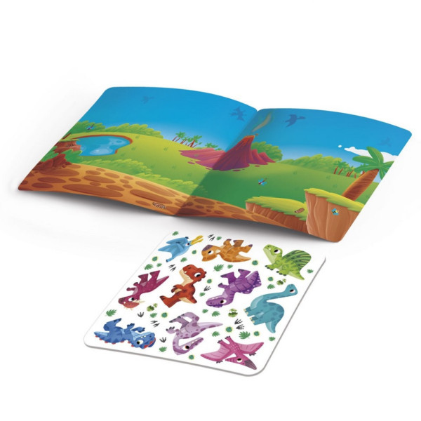 Набір для творчості "Динозаври" VT4206-48, 10 наліпок на планшетці (VT4206-48)