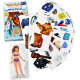 Гра з багаторазовими наклейками "Одевалка Професії" Умняшка 1890-UM (1890-UM)