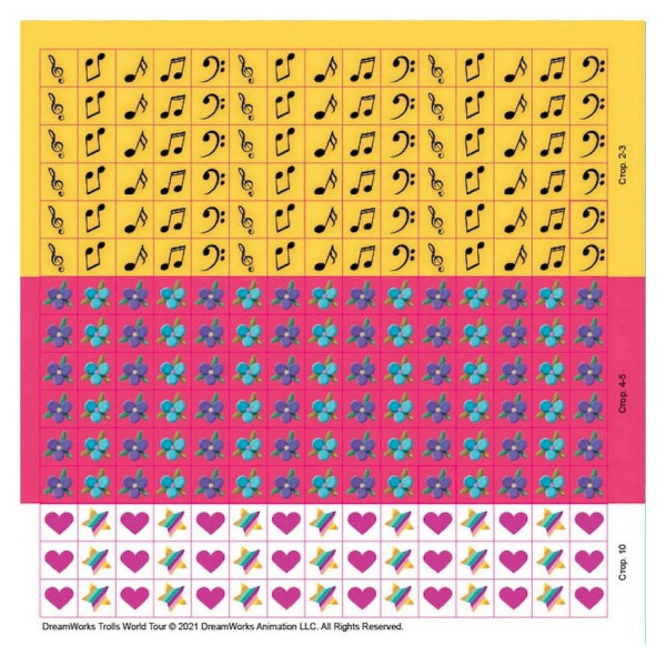 Лабіринти з наклейками "Живи у стилі рок!" Тролі 1249010, 450 наклейок (1249010)