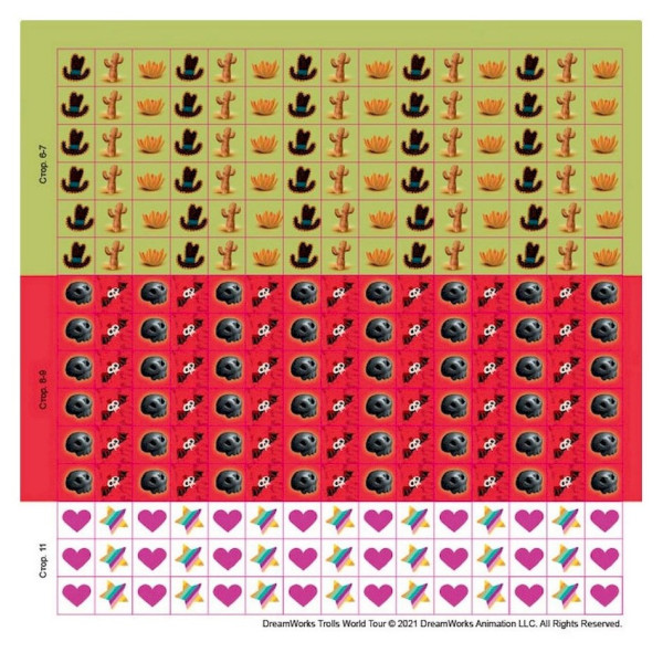 Лабіринти з наклейками "Живи у стилі рок!" Тролі 1249010, 450 наклейок (1249010)