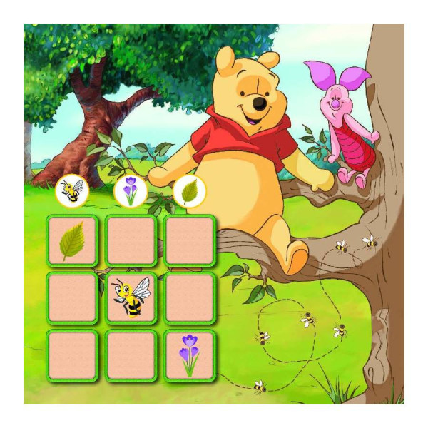 Судоку для дітей "Вивчай пори року з Вінні Пухом" 1191013 з наклейками (1191013)