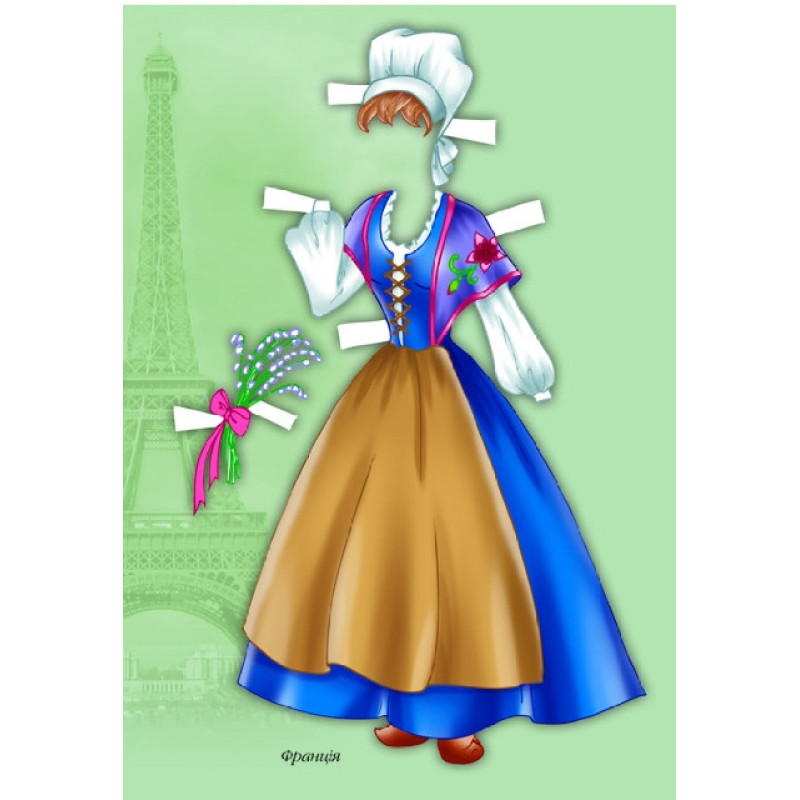 Дитяча книга-гра одягайка "Пані" 986239 укр. мовою