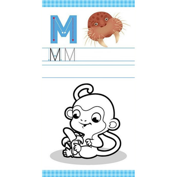 Дитяча книжечка у кишеню "Учимо букви" 1686006, 24 сторінки (1686006)