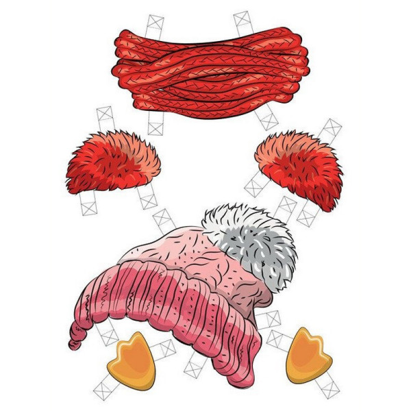 Дитячий набір творчості Об'ємні аплікації "Звірятка-модники" 1505003 (1505003)