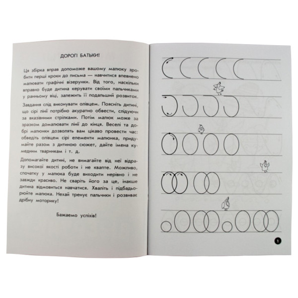 Навчальна книга Мої перші прописи. Візерунки 102698 (102698)