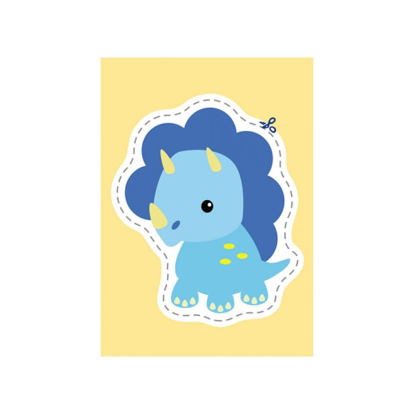 Вирізалки для найменших. Кумедні динозаврики КЕНГУРУ 1376002 від 3 років (1376002)