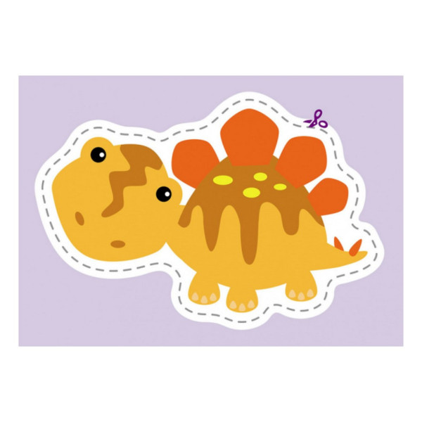 Вирізалки для найменших. Кумедні динозаврики КЕНГУРУ 1376002 від 3 років (1376002)