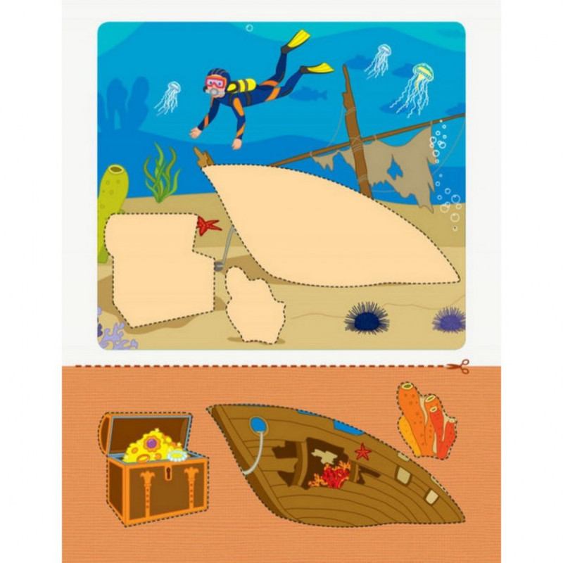 Книга-вирізалка "Аплікації 6"АРТ 16812 укр