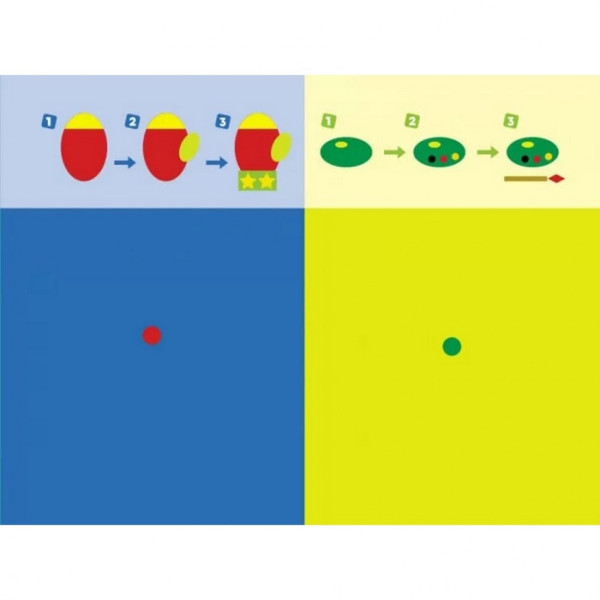 Навчальна книга "Навчалочка: Збери картинку з наклейок. Рівень 3" АРТ 19603U укр (19603U)