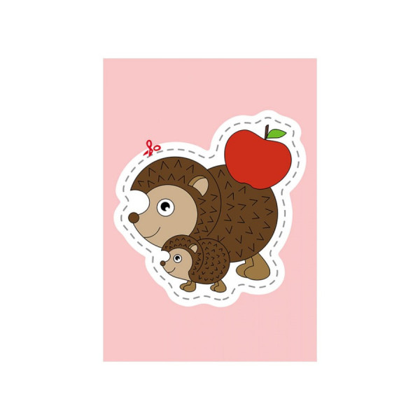 Вырезалки для самых маленьких. Животные и их детеныши КЕНГУРУ 1376004 от 3 лет