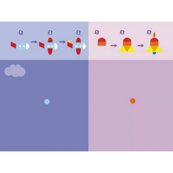 Навчальна книга "Навчалочка: Збери картинку з наклейок. Рівень 4" АРТ 19604U укр (19604U)