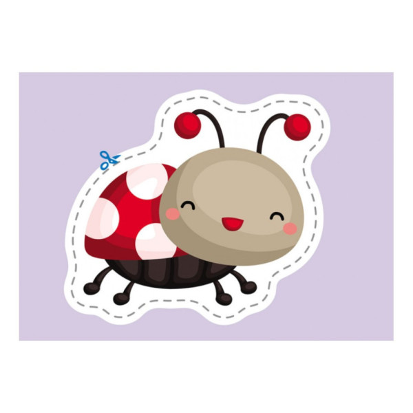 Вирізалки для найменших. Різнокольорові комахи КЕНГУРУ 1376001 від 3 років (1376001)