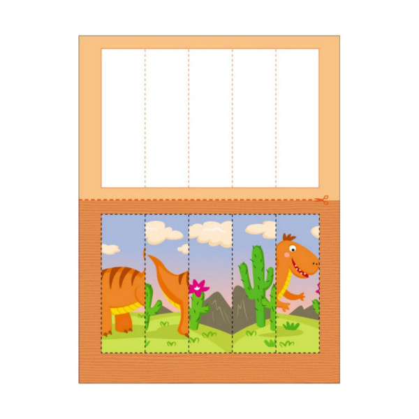 Розвиваючі зошити "Динозаврики" 20410 пазли-розрізалки (20410)