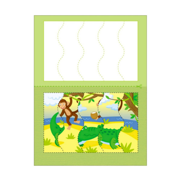 Розвиваючі зошити "Зоопарк" 20412 пазли-розрізалки (20412)