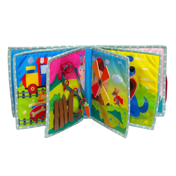 Текстильна розвиваюча книга для малят Bambini "Кошеня" 403648 (403648)