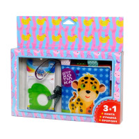 М'яка книжка-шуршалка "Леопард" Книжковий хмарочос 403778 з прорізувачем (403778)