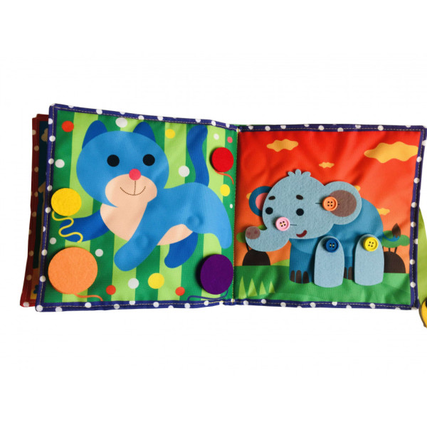 Текстильна розвиваюча книга для малят Bambini "Поні" 403679 (403679)