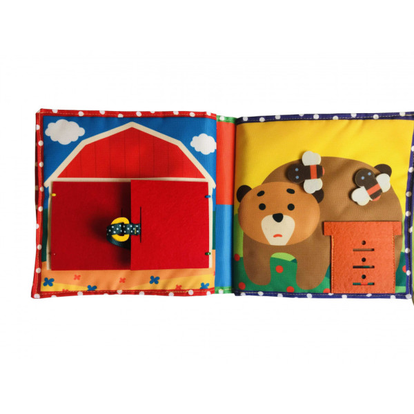 Текстильна розвиваюча книга для малят Bambini "Поні" 403679 (403679)