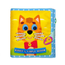 Розвиваюча книжка-шаруділка "Кошеня" 823406 з липучками (823406)