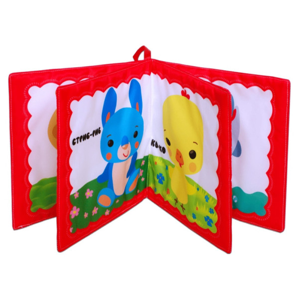 Велика м'яка книга-пищалка "Руде кошеня" 404249 українською (404249)