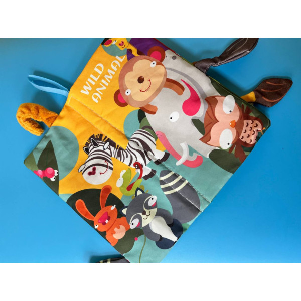 Розвиваюча книжка-шуршалка 668-230(Wild animal) англійські слова (668-230(Wild animal))