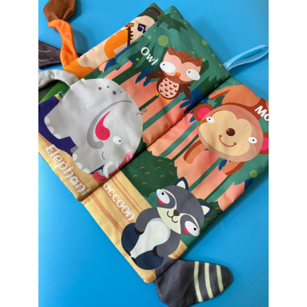 Розвиваюча книжка-шуршалка 668-230(Wild animal) англійські слова (668-230(Wild animal))