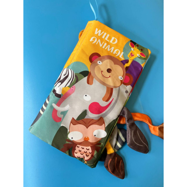 Розвиваюча книжка-шуршалка 668-230(Wild animal) англійські слова (668-230(Wild animal))