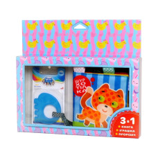 М'яка книжка-шуршалка "Котик" Книжковий хмарочос 403785 з прорізувачем (403785)